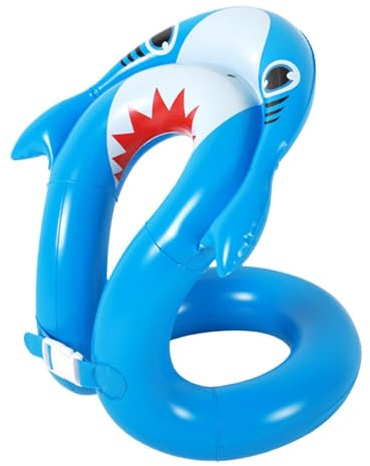 Schwimmwesten Für Kinder,Hai Sicherheits Anti-Kipp-Floß,Verdickte Poolringe, Schwimmschlauch - Für Mädchen Kinder See Fluss Pool Spiele Party Outdoor Camping Training Lernen