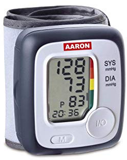 Tensiometro digital de muñeca AARON | one, con tecnología de medición ascendente para una medición más precisa y fiable. Memoria de hasta 80 mediciones.