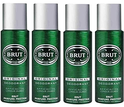 Brut - Déodorant - Original - Efficacité Longue Durée - Lot de 4 x 200 ml