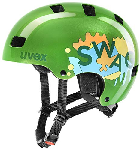 uvex kid 3 - robust cykelhjälm för barn - individuell justerbar passform - tvättbar innerstoppning - green - 51-55 cm