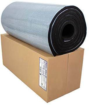 Dämmmatte selbstklebend Kautschuk Isoliermatte 25mm Dämmdicke Dämmung Isolierung 1m² - 6m² - Markenqualität Insul-Roll XT (Dämmplatte selbstklebend 25mm - 6m² 1 Karton)
