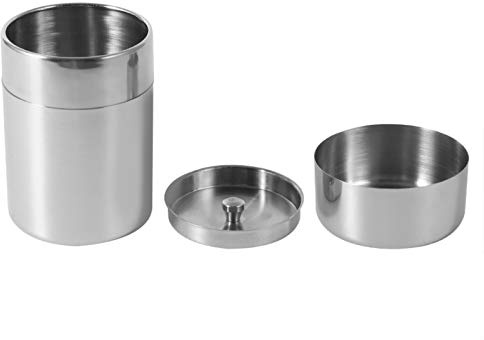 Tyenaza Tea Canister, Stainless Steel Tea Tins, Textured Tea/Coffee/Sugar Canisters, Canister Home Kitchen Canisters for Tea Coffee Sugar Storage(s)