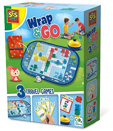 SES Creative - Wrap&Go Voyage-Small Horses Family-Game of Speed and Matching, 02236