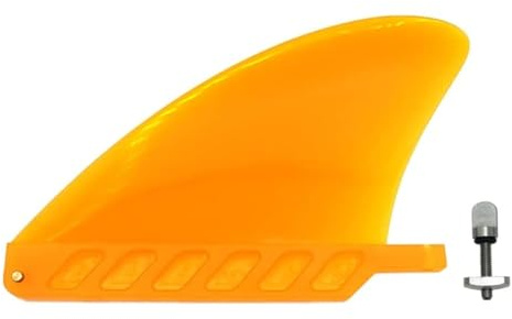 bohally 4.6 Soft Surf Fin Orange&Black for Surf Boards, SUP Paddleboards or Water SUP with No Tool fin Screw (Orange)
