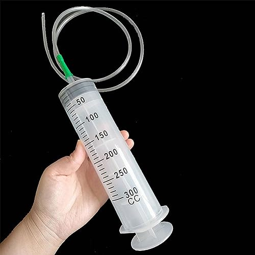 Siringa di grande capacità 100/300/550ml Siringhe Pompa riutilizzabile Misurazione Tubo 1M Siringa Alimentazione Clistere Pet Riempimento Liquido Grande