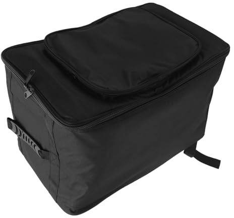 Mikinona Robuster Schlagzeugrucksack aus Oxfordstoff mit Großer Kapazität und Wasserfester Funktion Praktischer Trommeltasche für Musiker in Schwarz Zufälliger Stil