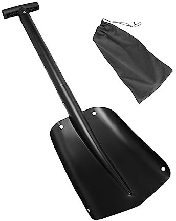 BESPORTBLE Ergonomischer Griff Nicht-Auto Schneeschaufel Aluminiumlegierung Notfallfahrzeug Entfernung