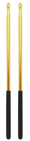 WLIHDB 1 Pairs 5A Drumsticks Aluminium Drum Sticks Simple Metal Drumstick Non-Slip Exercise Drumsticks Drum Parts Accessories pour Timbale