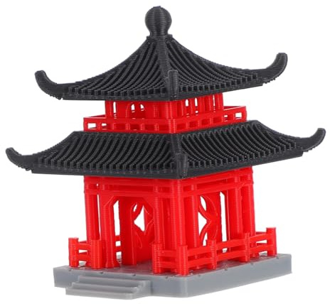 TOYANDONA Miniatura Pabellón Decoración Estilo Chino Resistente Adorno Versátil para Jardines y