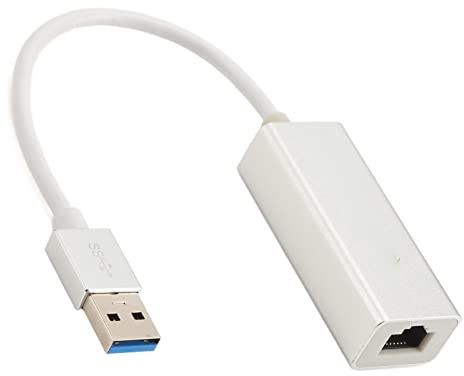 Denash Adaptador Ethernet USB USB3.0 a RJ45 10 M 100 M 1000 Convertidor LAN Gigabit para Juegos de Oficina en Casa, Aleación de Aluminio, Plug-and-Play