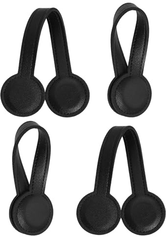 Rieoany 2 Stück Magnet Clips Aus Leder, Handtuchklammern, Handtuch Clips Zum Aufhängen, Magnetclips, Leicht Zugängliche Magnet Handtuchhalter