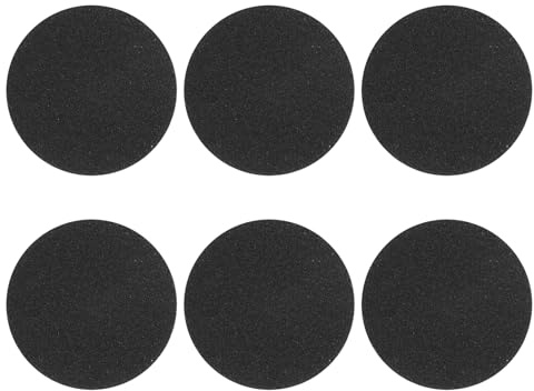 sourcing map 40 dischi abrasivi da 76 mm, grana 60, per levigatrice orbitale, per la lavorazione del legno, la lucidatura dei metalli, nero