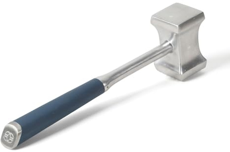 Calphalon Edge Stainless Steel Multi-Sided Meat Tenderizer w/Thermoplastic Rubber Handle - Navy Blue
