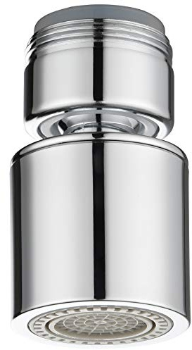 CIENCIA M24 Außengewinde 360-Grad-Swivel Dual-Funktion Wasserhahn Strahlregler Low Flow Strahlregler für Küchenspüle und Bad Wasserhähne, Wasserhahn Ersatzteil, AFA009