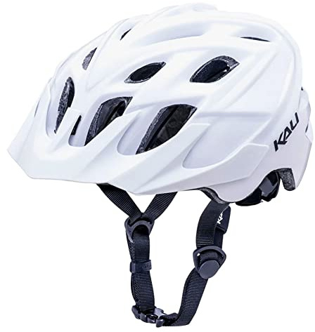Kali Protectives Chakra Solo Half Size Cycling Helmet, Solid White, S/M