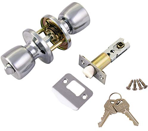 ERA 166 Entrance Knobset - Satin Chrome