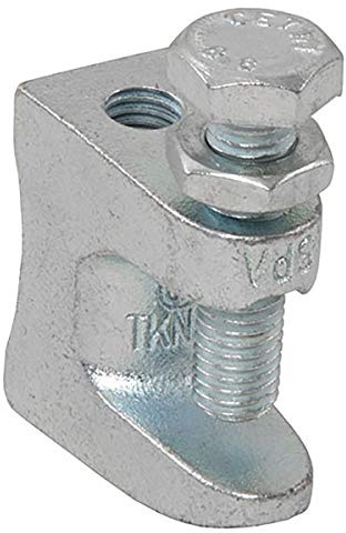 10 Stück - Trägerklammer Klemmstärke bis 20mm Gewinde M10 Temperguss zur Befestigung von Rohrleitungen, Sprinklerleitungen und Lüftungsleitungen am T-Träger