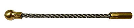 Testa flessibile guida-curve in corda d'acciaio inox. Per sonde tiracavi Ø6 mm