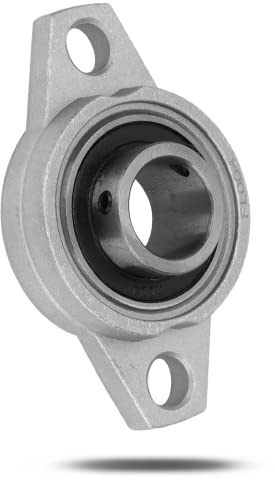 Fdit 20mm Zinc Aluminum Alloy Pillow Block Flange Bearing, KFL004 Self-Alignment Rhombic Mounted Bearing