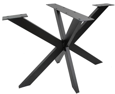 Natural Goods Berlin 1x Tisch-Gestell Spider | Schwerlast Tisch-Beine aus Metall in Schwarz | Einfache Montage | Tisch-Kufen für DIY-Projekte wie Schreibtisch & Esstisch | Tisch-Füße 71x85x85 cm