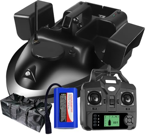 FDYD RC Cebo de Pesca de Barco 500m Distancia GPS Postion travesía Auto Remoto Control de la Pesca de Cebo Vivo con Control de Almacenamiento de Tres ablel anidamiento,12000mAh