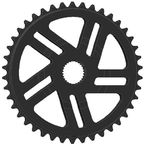 Esjot Kettenblatt für Bosch Gen 4 38 Zähne | schwarz | Lochkreis: Direct Mount mm | Ausführung: 1/2