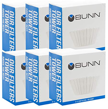 BUNN 8-12 Cup Coffee Filters, 6 each, 100ct