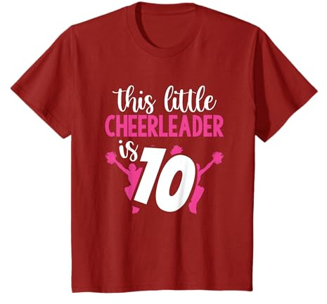 10. Geburtstag Dieser kleine Cheerleader ist 10 Cheerleading T-Shirt