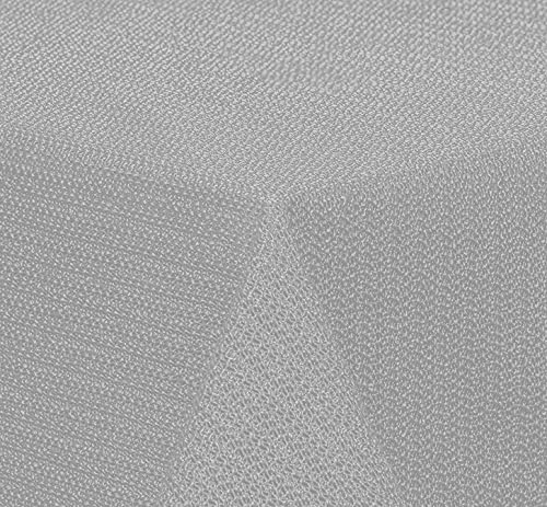 Brandsseller Bordsduk, mjukt skum, trädgårdsduk, 110 x 140 cm, rektangulär, skum, avtorkningsbar bordsduk, väderbeständigt, halkfritt möbelskydd (grå)