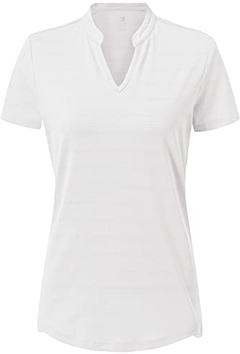 donhobo Damen T-Shirt V-Ausschnitt Sommer UV Schutz Sportshirt | Leicht, Atmungsaktiv, Schnelltrocknend, Kurzarm Funktionsshirt für Laufen Fitness Yoga Gym Training