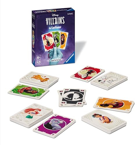 Ravensburger - Disney Villains, Juego de Mesas para Niños 8 Años, Regalos para Niños 8 Años, Juegos de Mesa Familia, Versión en Español