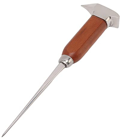 Fdit Ice Pick,Stainless Steel Ice Crusher with Wooden Handle Suitable for Bar Bartender Ice Crusher Tools