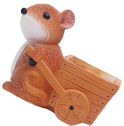 POPETPOP Adorable Squirrel Design Resin Flowerpot Kreative Dekoration Für Sukkulenten Für Zuhause Büro Und Garten Einzigartiger Tischornament Für Pflanzenliebhaber