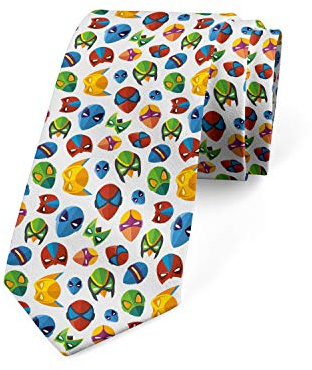 Xoovtka Cravatta, personaggi dei fumetti, 9,4 cm, multicolore, Come nella foto, Taglia unica