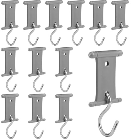12 Stück Kederleiste Haken, Kederhaken für Schienen 5/6mm und 7/8mm | Für Wohnwagen, Wohnmobil, Wohnwagen, Campingzelt, Innen- und Außenbereich
