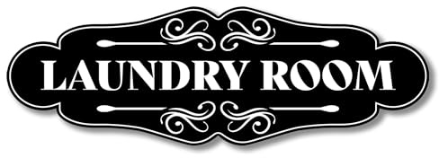 Laundry Room Sign for Door - 9x3 inches Dibond Laundry Decor for Laundry Room - Wall Decor