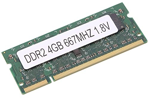 Hztuang Memoria RAM DDR2 de 4 GB para portátil AMD PC2 5300 SODIMM 1,8 V, 200 pines