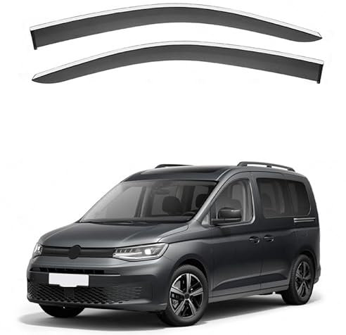 GuanLL Auto-Windabweiser für VW Caddy MK3-2K 2005-2019,Sonnenblenden/Regenschutz/Windabweiser/Tür-Windabweiser