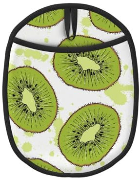 Kiwi, Maniques, maniques résistantes à la Chaleur, maniques de Cuisine en Silicone antidérapantes