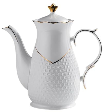 YWJLQH Kaffeekanne Aus Porzellan, 1,6 L, Tragbarer Wasserkocher für Restaurant, Hotelküche