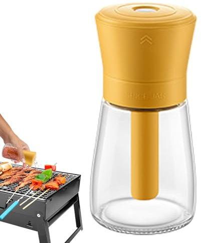 Salero para cocina, azucarero con tapa, dispensador de pimienta pequeño, diseño multifunción, 2.56 x 2.56 x 5.12 pulgadas, control preciso, hogar, picnic, cocina