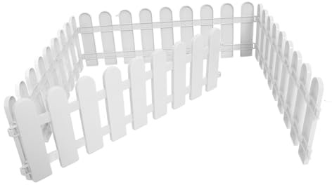 GRIRIW Abri Tortue Terrestre Exterieur en Plastique Blanc 4pcs, Barrière pour Animaux de Compagnie Robuste pour Enclos Terrestre Extérieur et Sécurité en Plein Air