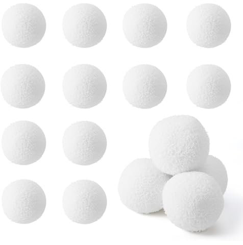 12pcs Sponge Scum Eliminating Ball, 2.95 Inch Scumball Reusable Hot Tub Scum Absorber White Pool Absorbing Ball Scumbug Plunge Cleaning Tool for Bathtub Swimming Pool, Strong Adsorption