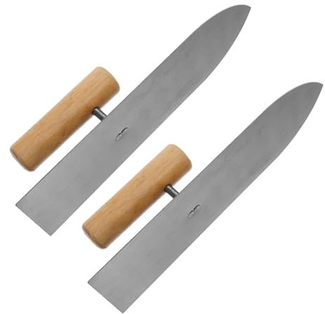 Homoyoyo 2piezas Paleta De Barro Llana Para Alisar Paneles De Herramienta De Acabado Para Enlucido Espátula Para Alisar Paneles De Interiores
