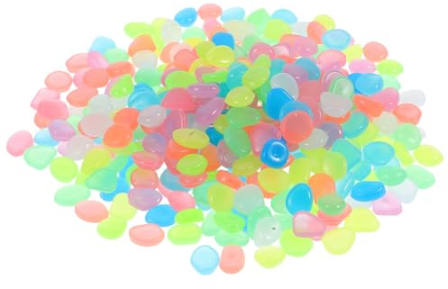 HANABASS 500stücke Dunkeln Leuchtende Steine Kieselsteine Leuchtender Kies Für Aquarien Und Garten Dekoration Leuchtende Kieselsteine Zur Dekoration Aquarienkies