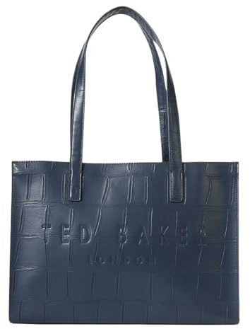 Ted Baker shoulder bag Croccel Croc Effect Icon Bag Navy dark blue