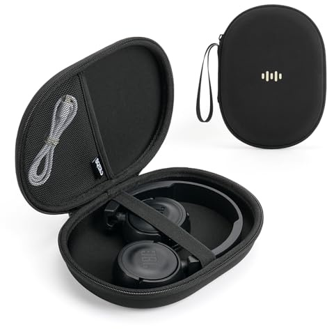 Headphone Case Hard Shell for JBL Tune 520BT/510BT/500BT/720BT/Bose/Soundcore Anker/BERIBES/KVIDIO/TOZO/JLab, Super-Slim Pocket Over-Ear Headset Universal Portable Travel Organizer Bag