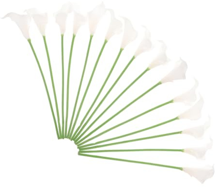 UKCOCO 15pezzi Fiori Calle Artificiali Bouquet Da Sposa Finto Composizioni Floreali Per Decorazione Casa e Festa Nuziale