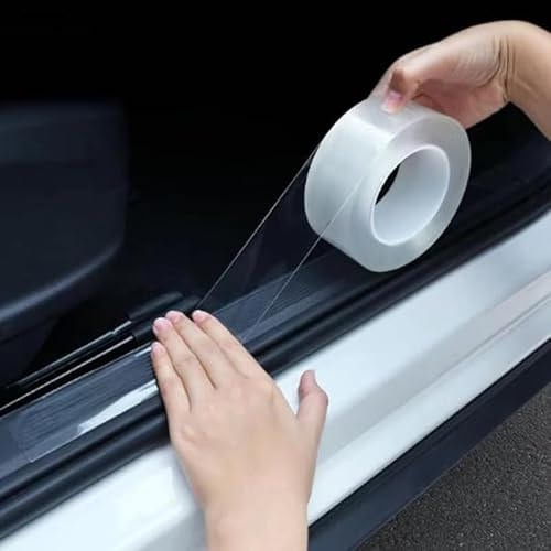 5CM ×3M Bumper Protector Car for Audi SQ5 SUV 2024 2025, Transparent Loading Sill Protector Door Sill Anti-Scratch Protection