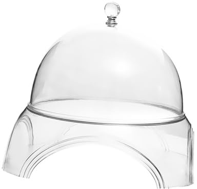 Generic Alzata per Torte Piatto Da Portata Vassoio per Dolci Espositore Rotondo con Coperchio a Cupola in PET Trasparente Adatta per Feste Matrimoni E Ristor, Xl